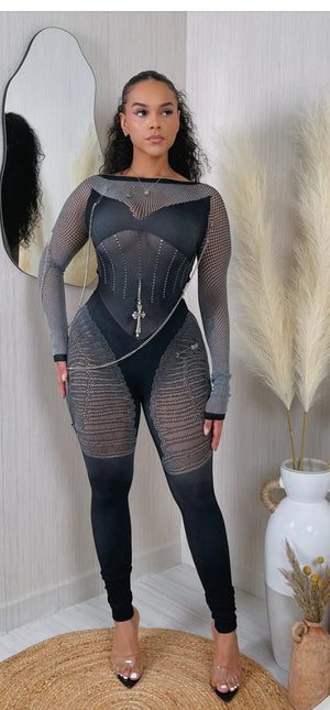 LS SEAMLESS PIN JUMPSUIT