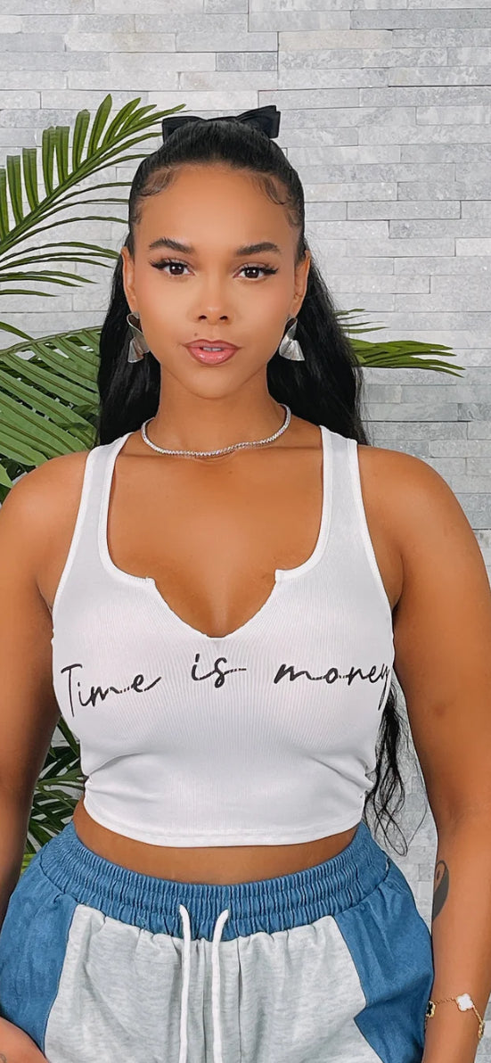 TIME IS MONEY TANK TOP